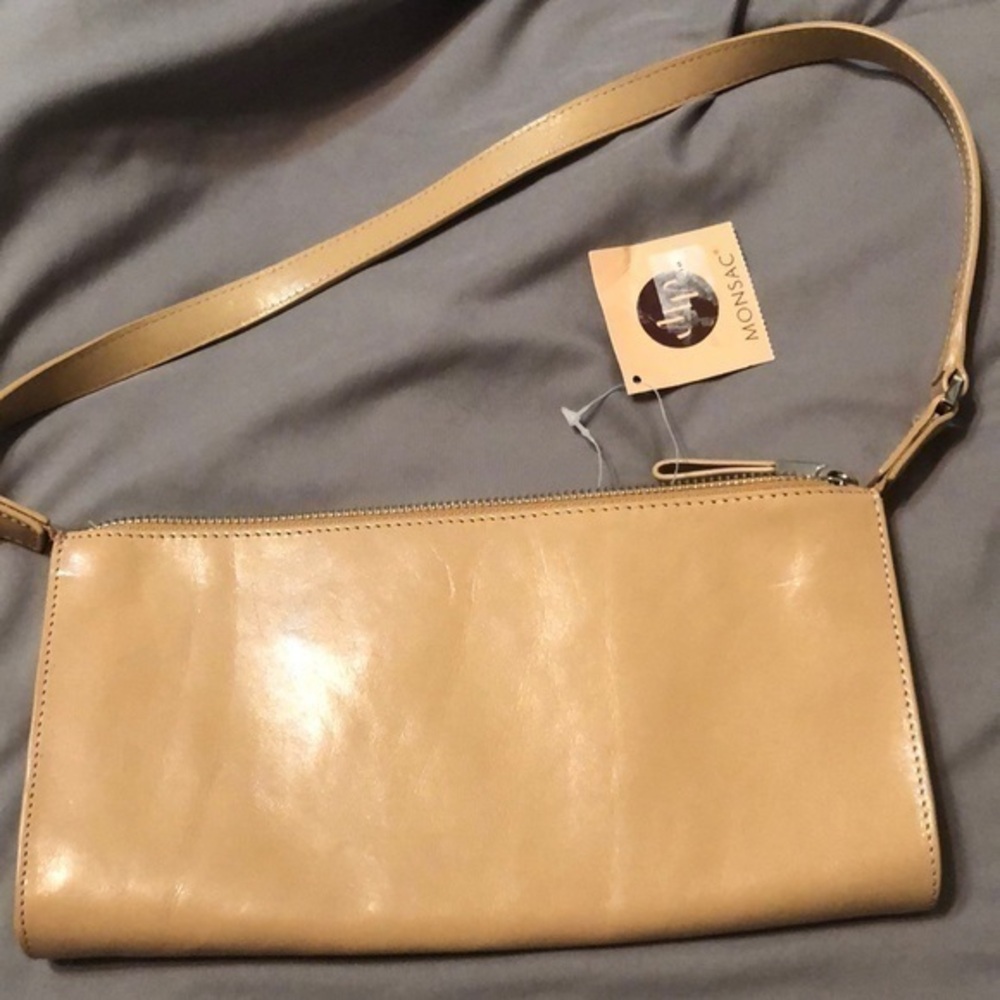 Monsac Camel colored small shoulder bag new with‎ tags